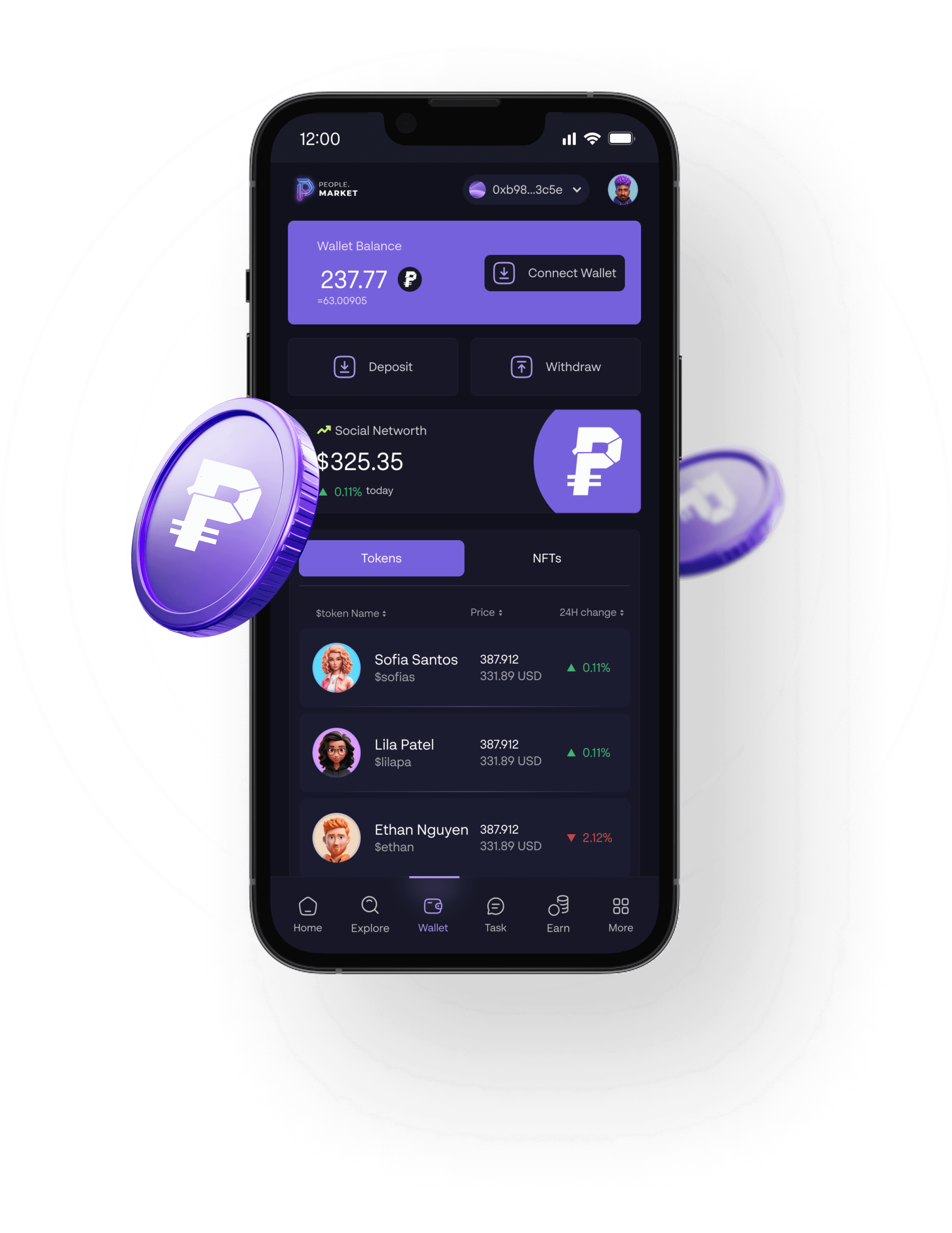 App interface